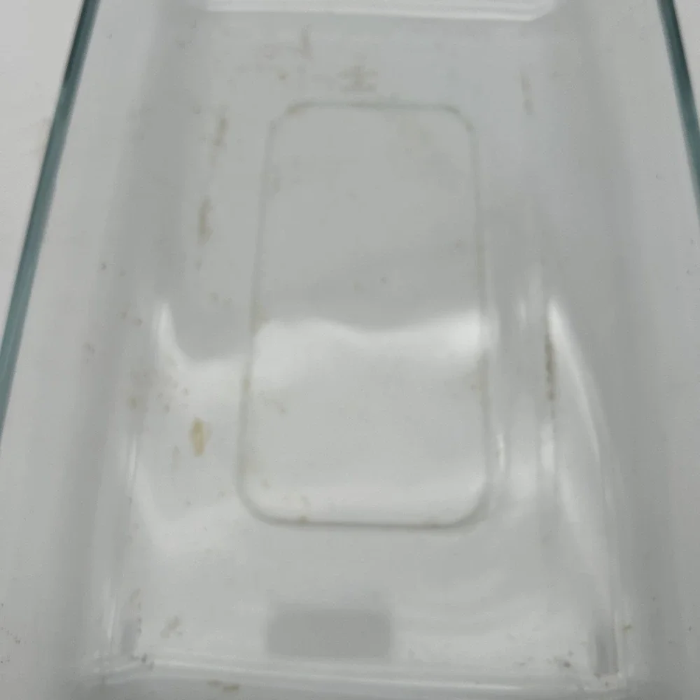 vintage Pyrex (made in France) clear glass baking or loaf dish 238 E
